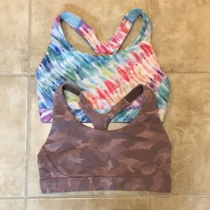 Athleta LOT of 2 sports bras size small